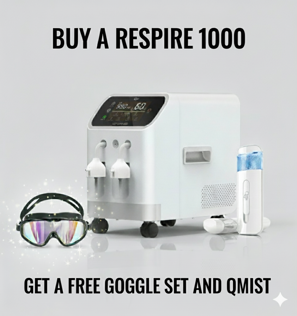 H2 Respire 1000 Clinical Grade Pure H2 & Brown’s Gas Inhalation Machine